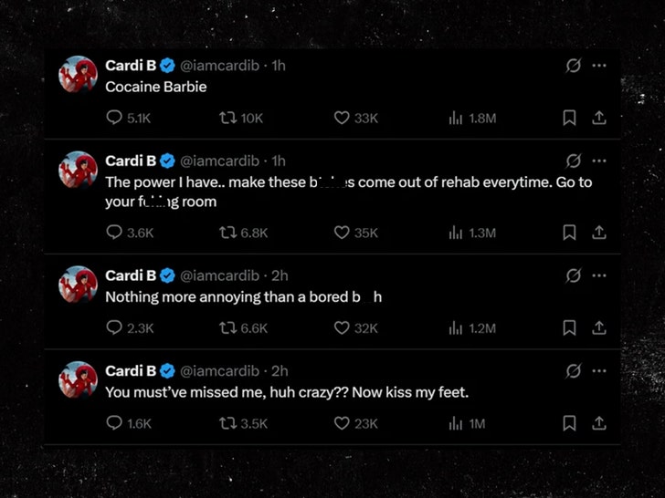 cardi b and nicki minaj x 3