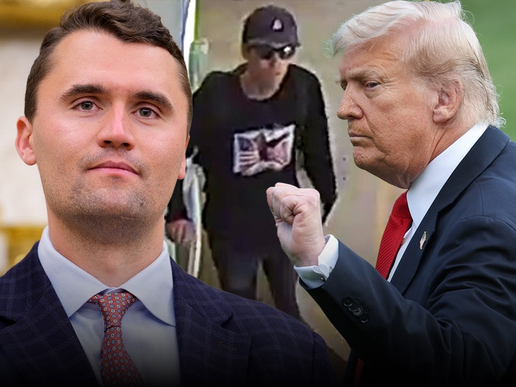 charlie kirk and shooter and donald trump getty 1