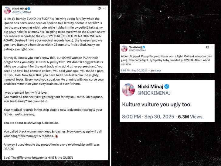 nicki minaj on cardi b talking on x 3