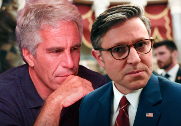 jeffrey epstein mike johnson main getty