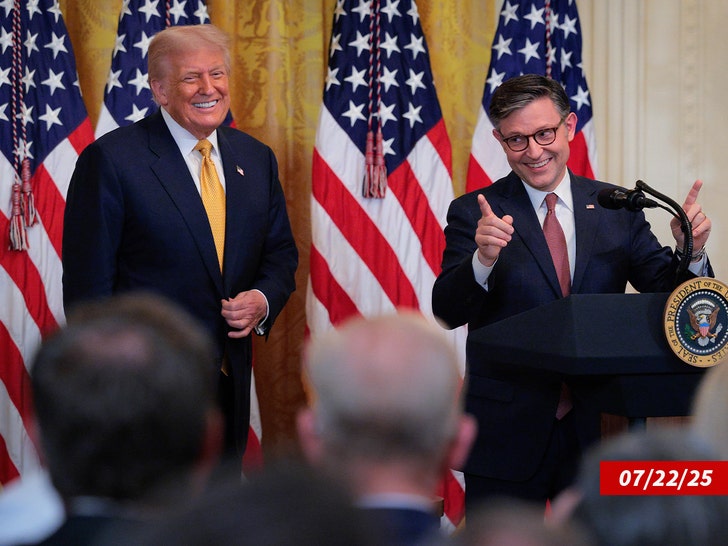 donald trump mike johnson getty