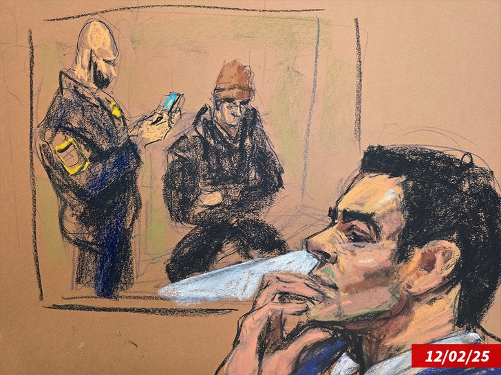 Luigi Mangione court sketch reuters swipe