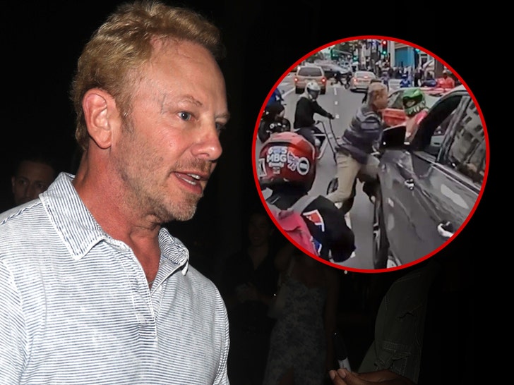 Ian Ziering Motorcycle Brawl getty 1