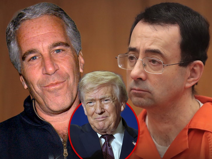 jeffrey epstein larry nassar trump main getty