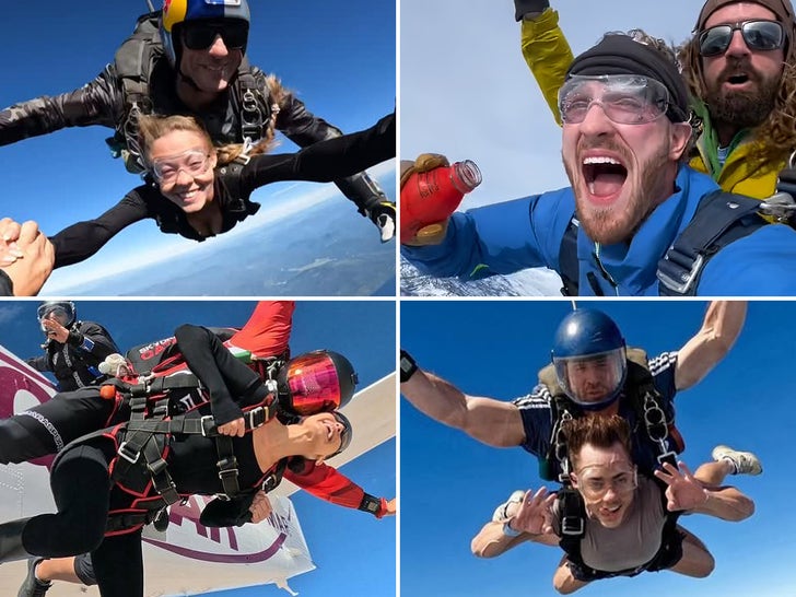 Skydiving Celebs -- Catch A Falling Star!